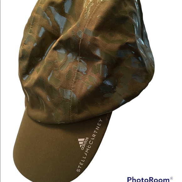Adidas by Stella McCartney Accessories - Adidas Stella McCartney Woman’s Olive Green Printed Fitted Hat